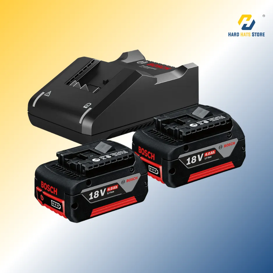 [1600A00163] Bosch GAL 18V-40 + 2x GBA 18V 4.0Ah Professional Battery - Charger Kit