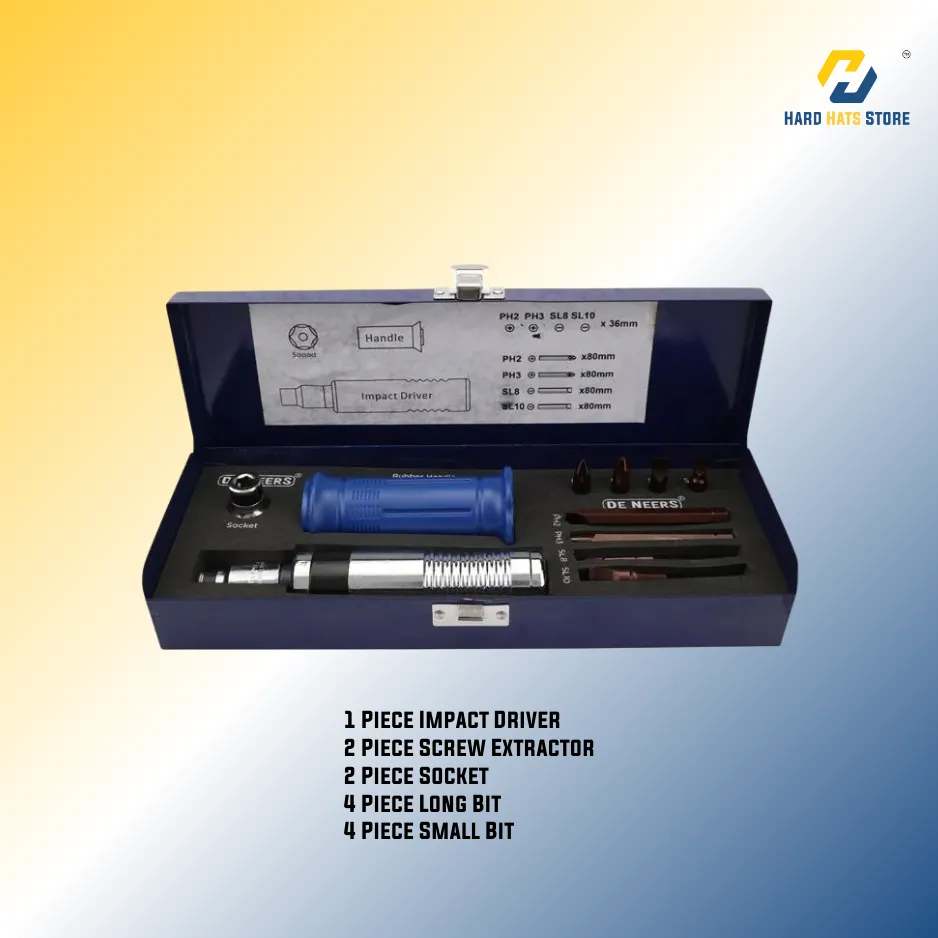 [ISD-12] De Neers Impact Screw Driver Set 13 pcs