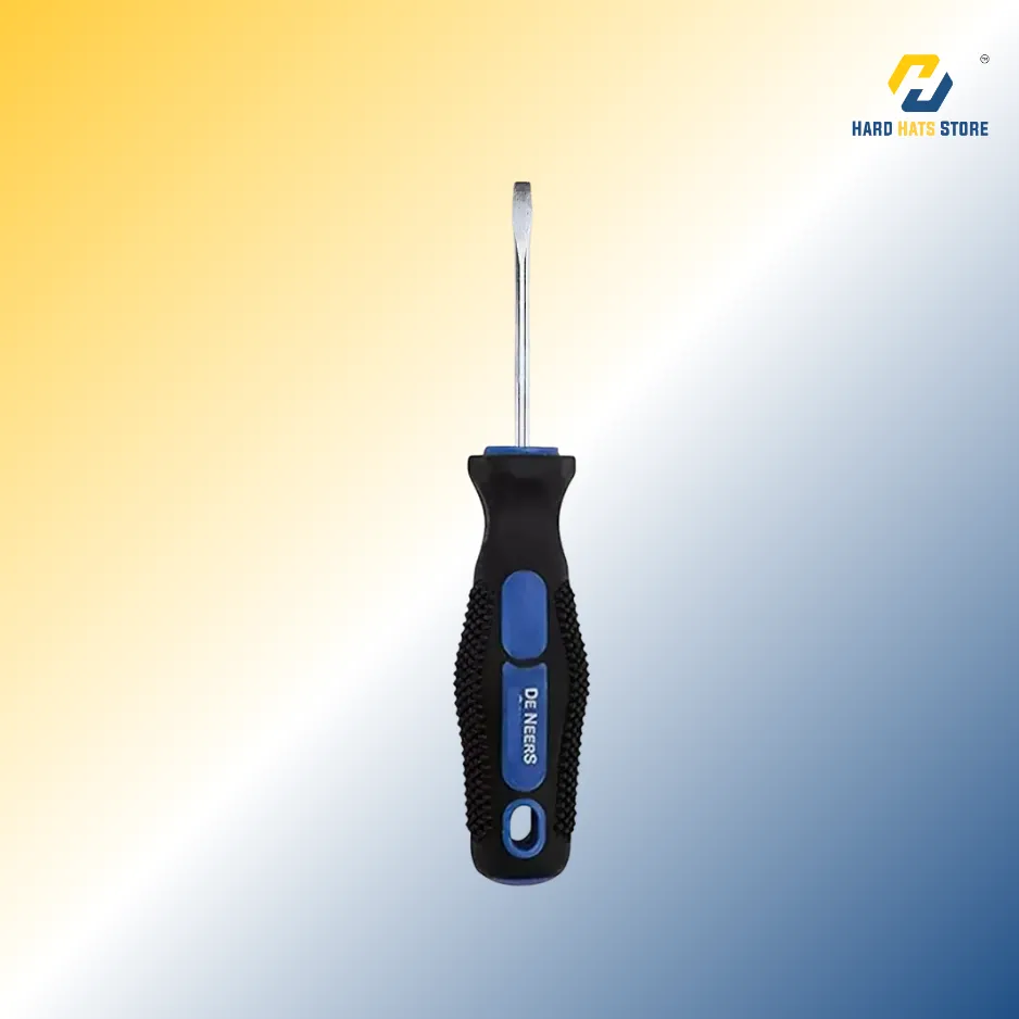 [TPR-904] De Neers Screw Driver - 2 in 1 - Fiberglass Handle (A) 100mm