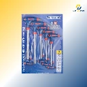 De Neers Two-way Hex Keys Set with Handle 9 pcs