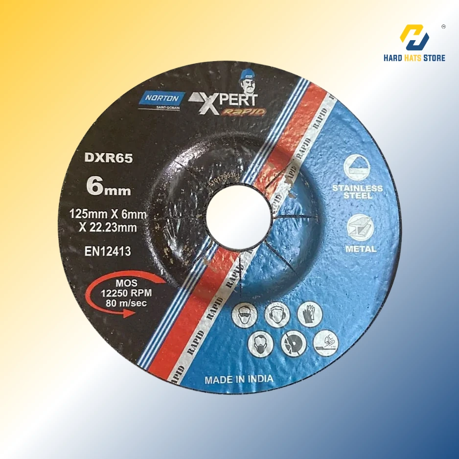 [DXR65] Norton Rapid 27/A 125 x 6 x 22.23 Grinding Discs - DXR65