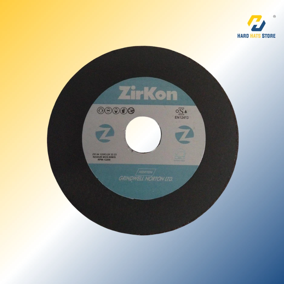 [ZR04] Norton Zirkon Inox 01/A 125 x 3 x 22.23 Cutting Wheels - ZR04