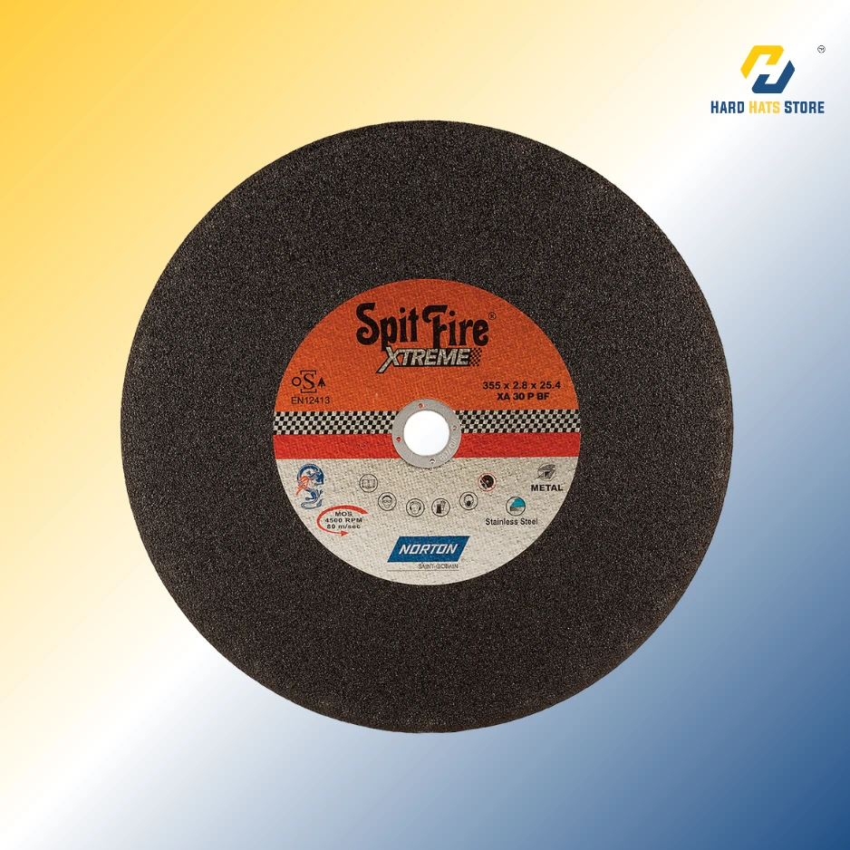 [XM154] Norton  Spit Fire Xtrem Single Net Metal/Inox 01/A 355 x 2.8 x 25.4 Chop saw Wheels - XM154