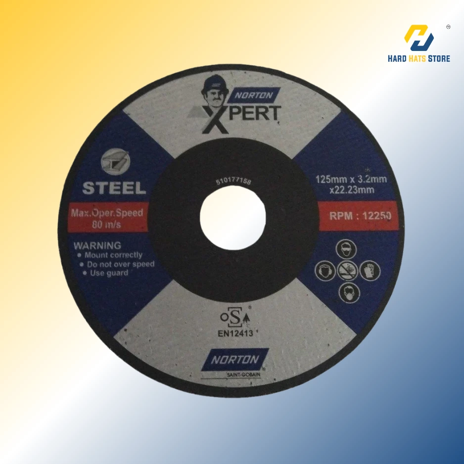 [RX04] Norton Xpert  01/A 125 x 3 x 22.23 Cutting Wheels - RX04