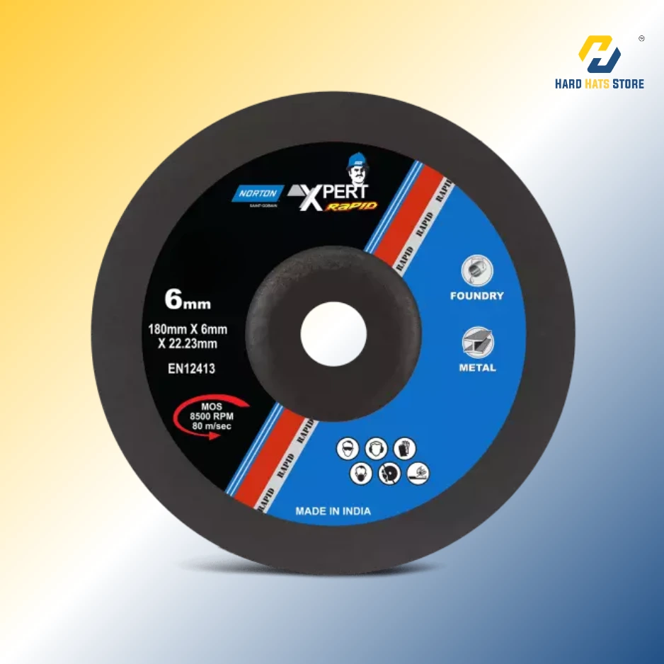 [DXV75] Norton Xpert Rapid inox 27/A 180 x 6.6 x 22.23 Grinding Discs - DXV75