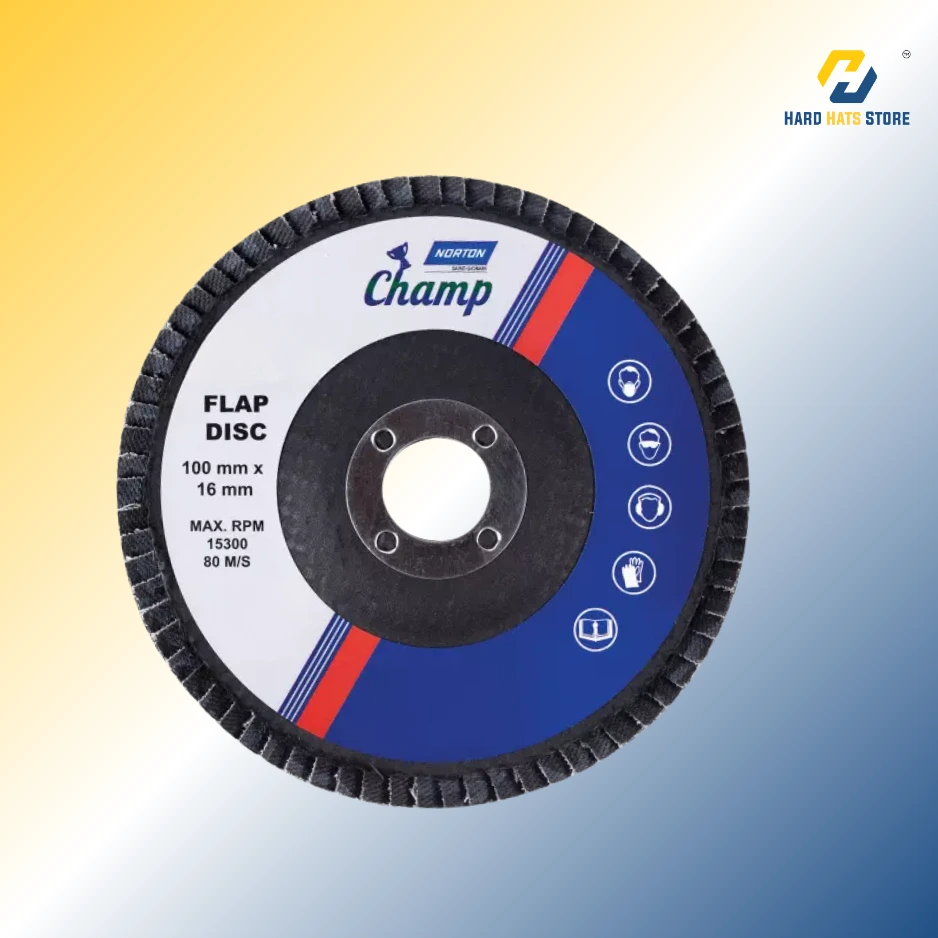 Norton Champ 120 Grit 100 x 16 Flap Discs - FP724
